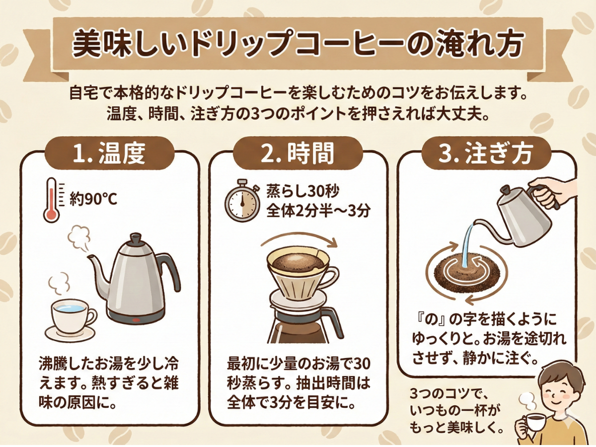 美味しいドリップコーヒーの淹れ方