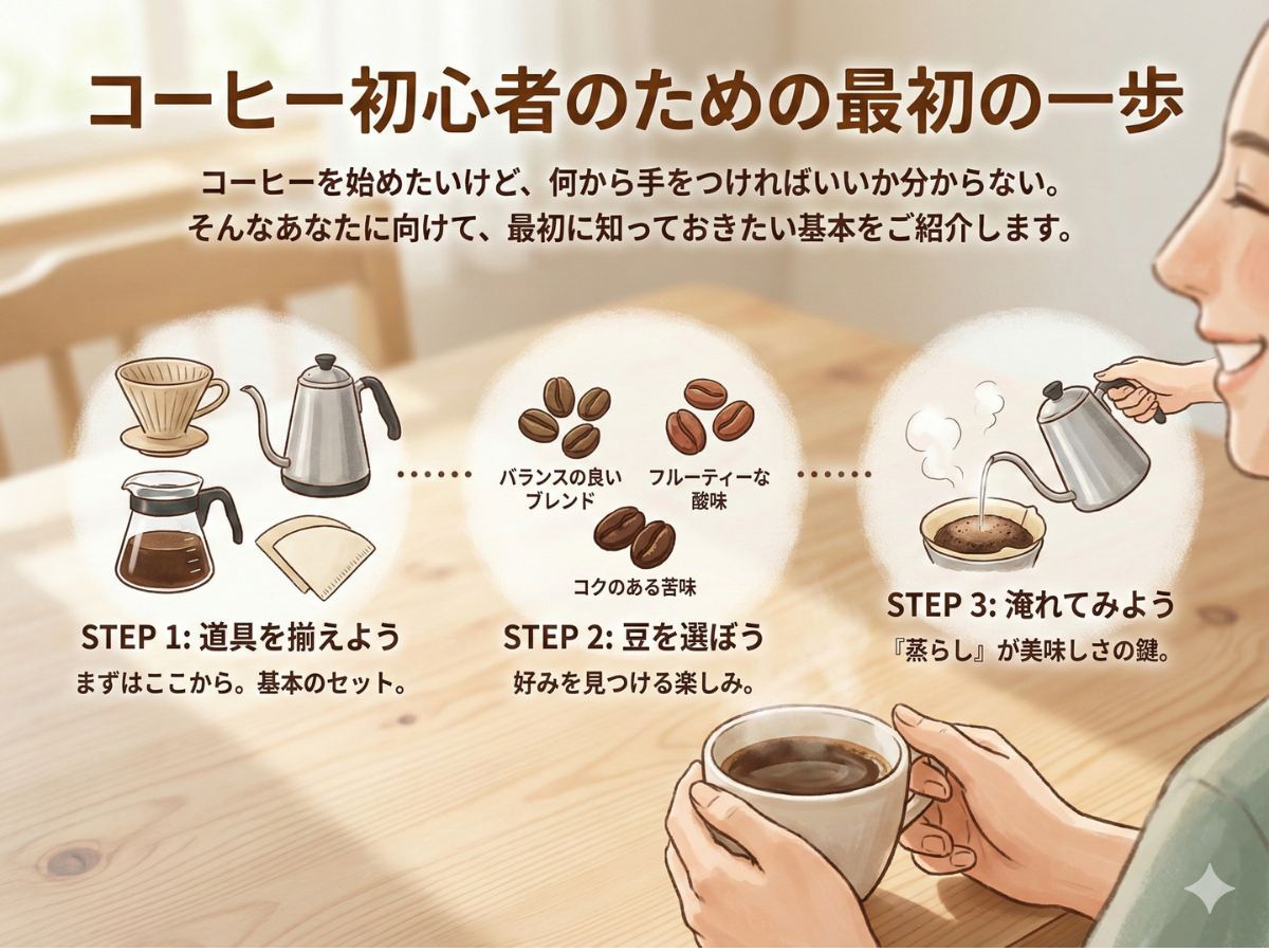 コーヒー初心者のための最初の一歩